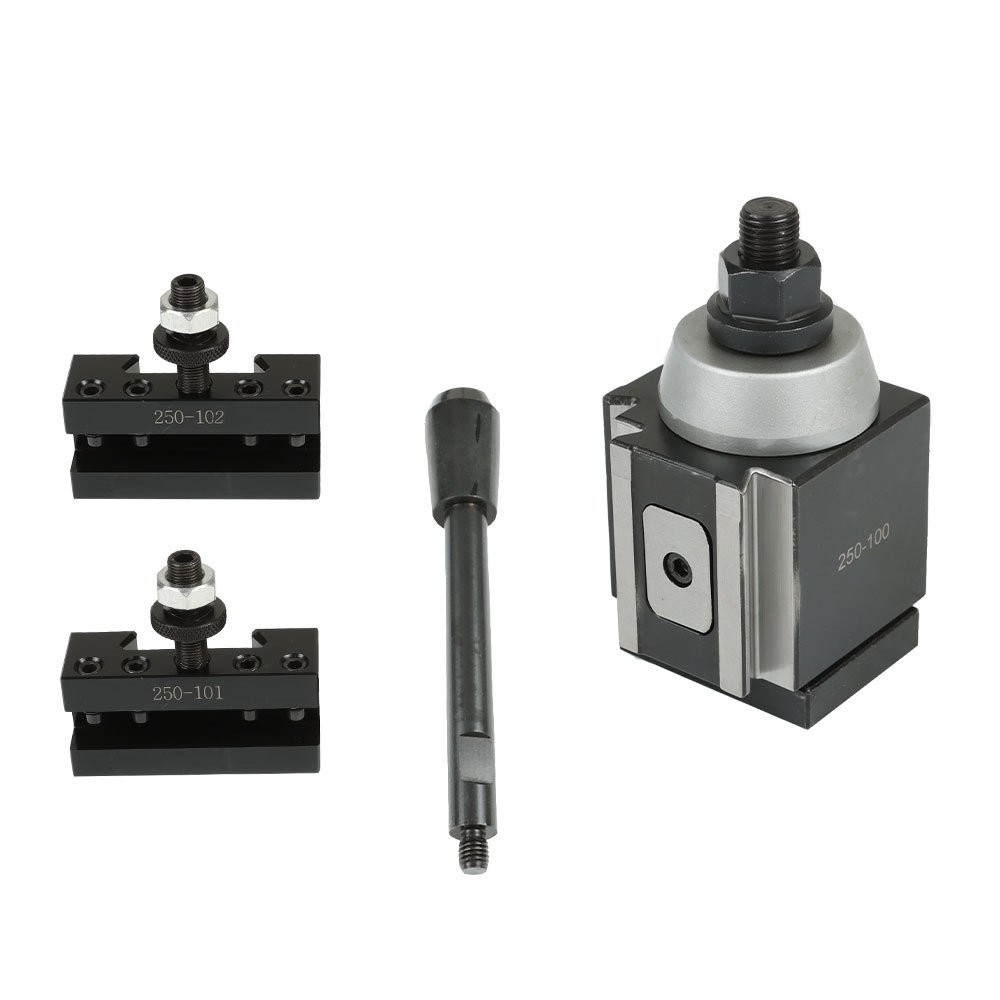 3 Pack AXA Piston Quick Change Tool Post Set 250-100 2 Holders for 6-12" Lathe