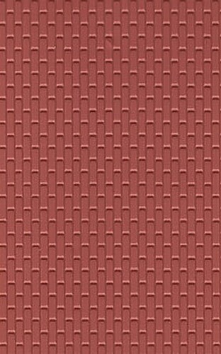 Plastruct Red Clay Brick Styrene Sheet (2) G - Model Scratch Building Plastic