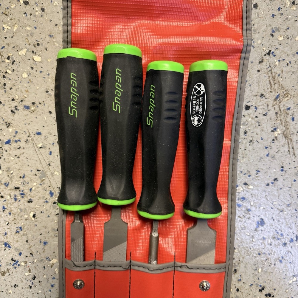 Snap-on 4 Piece File Set. SGHBF500G