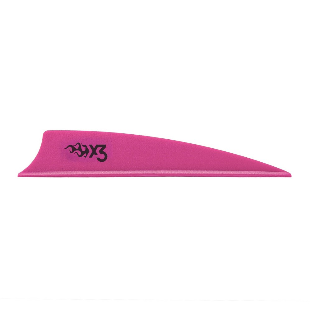 Bohning X3  3" Vane 36 PK Hot Pink