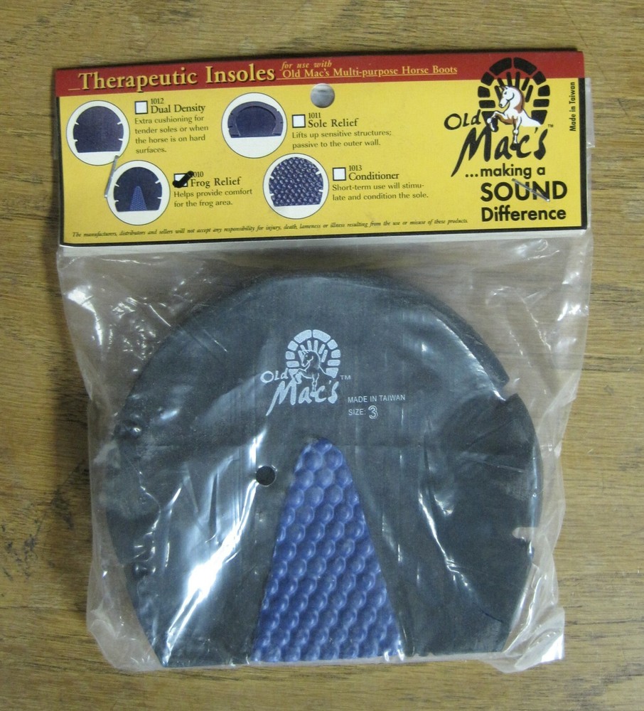 Old Macs Frog Relief Insoles For Boot Size 3