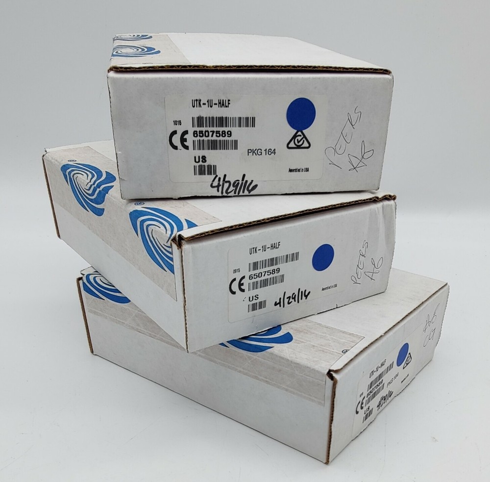 (3) NEW Crestron UTK-1U-HALF Under-Table Mounting Kit for 1RU Half-Width Devices