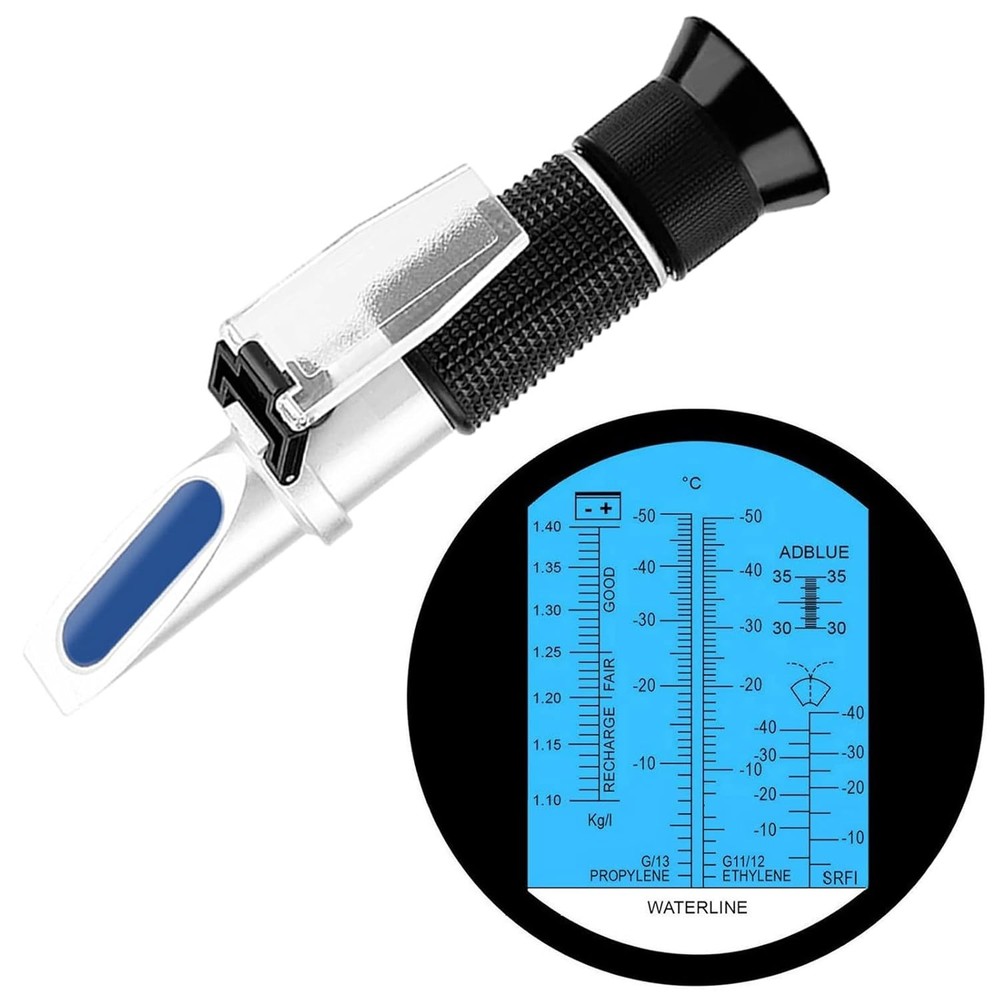 Antifreeze Refractometer 4-in-1 Coolant Refractometer Antifreeze Tester for Auto