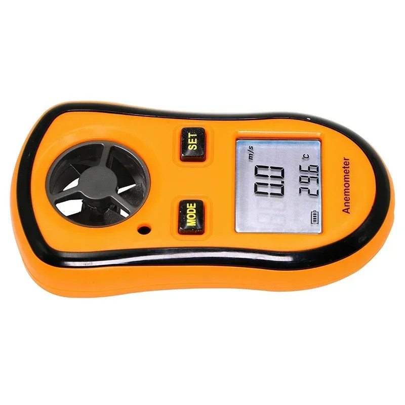 Digital Anemometer Wind Speed Meter Handheld Air Flow Velocity Tester Temp Chill