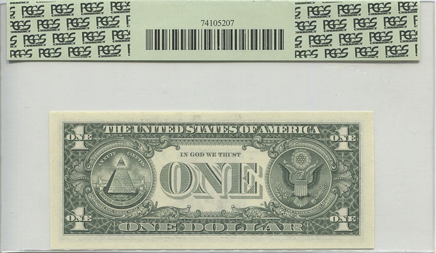 2003A $1 Fr. 1930-B Mismatched Serial Numbers ERROR Consecutive Note PCGS 68PPQ