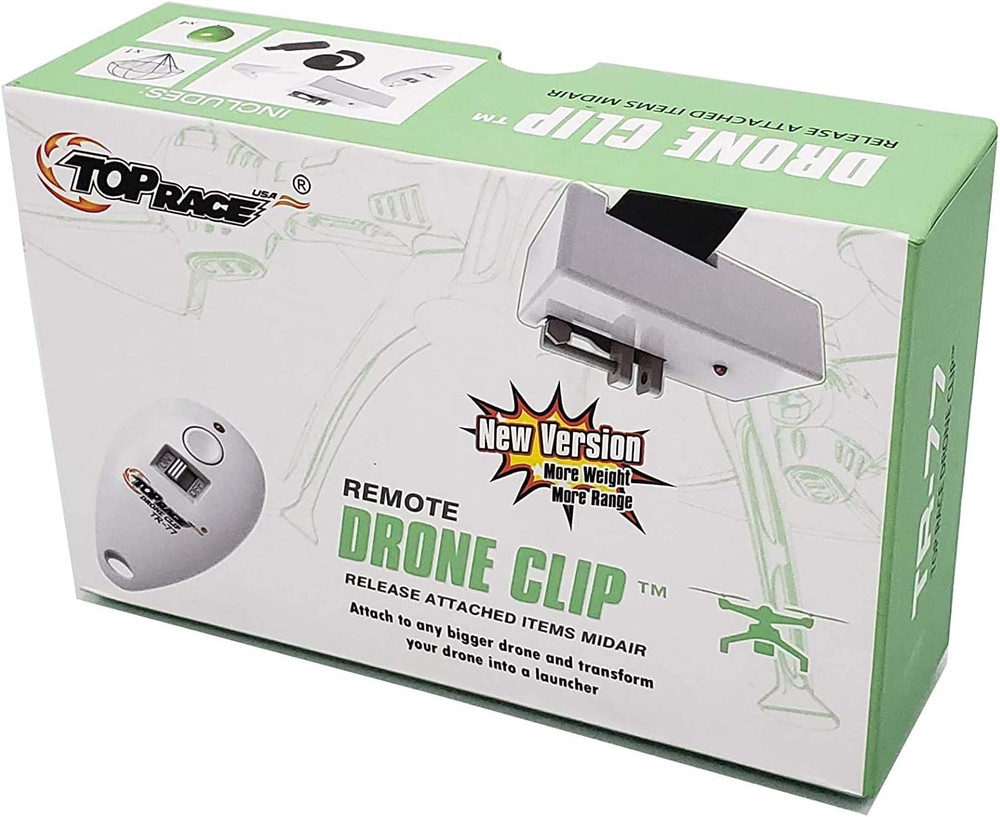 Drone Clip Remote Control Object Launcher - Drone Drop Release Device, Fits Most