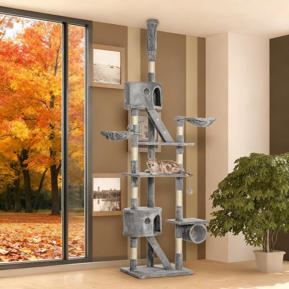 .5-102.5 inch Height Adjustable Cat Tree