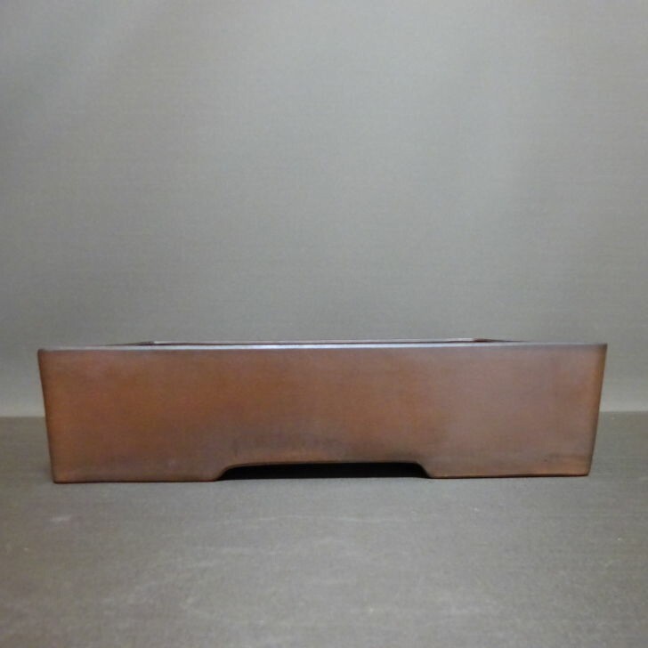 Used Japanese Bonsai Pot Signed Rectangular Unglazed 35cm Large Size