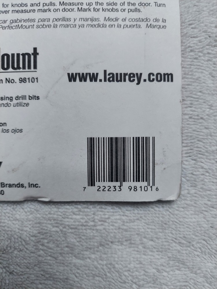 Laurey PerfectMount Precision Alignment Guide for Drawers #98101