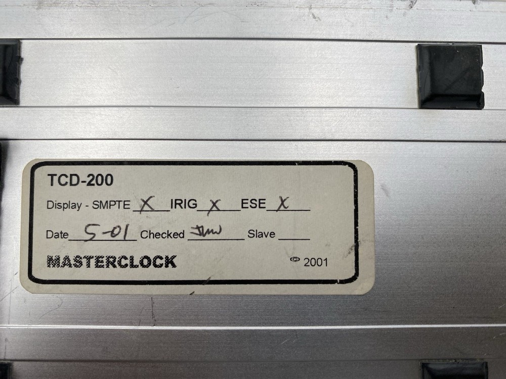 Masterclock TCD-200 Time Code Driven Clock