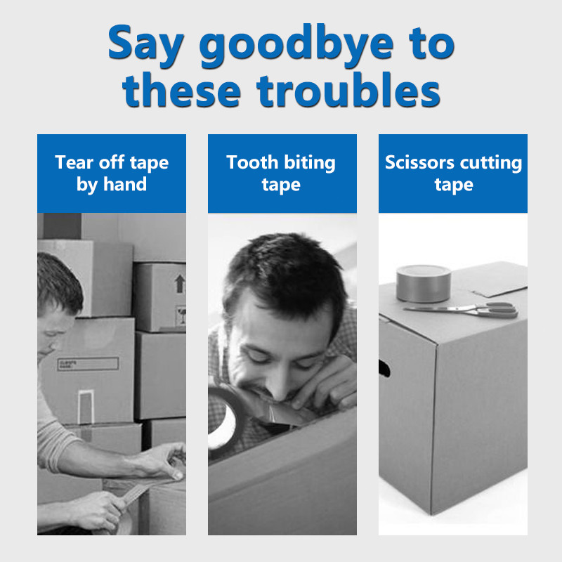 2-Pack 2.5" Tape Guns - Packaging Tape Dispensers for Fast Carton Sealing