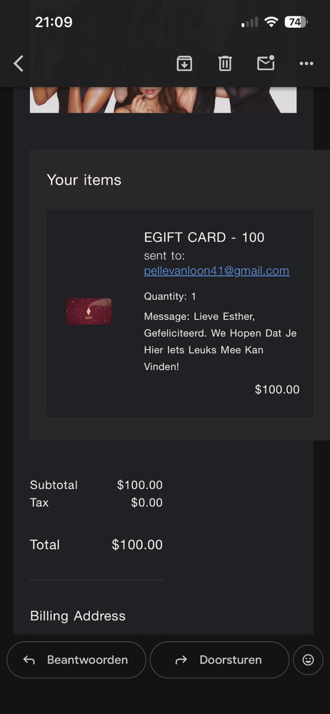 E-gift card charlotte tilbury