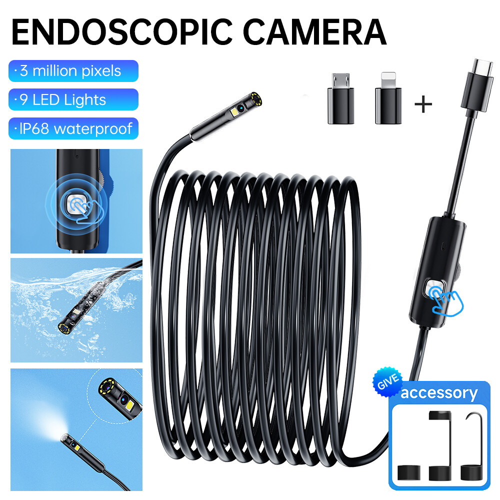Waterproof USB Endoscope Borescope Snake Inspection Phone Camera Samsung Android