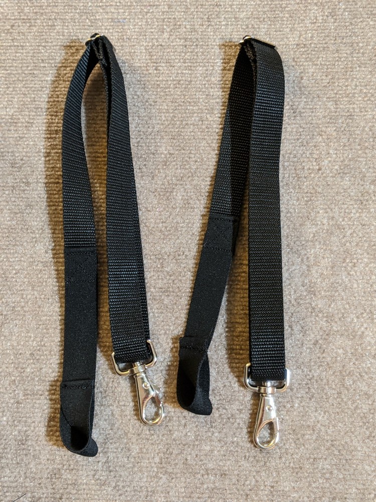 Horse Blanket Snap Leg Straps with elastic loop end