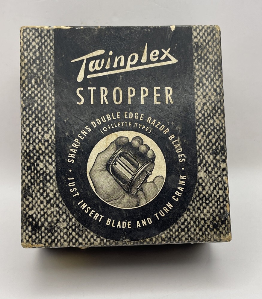Vintage Twinplex G 200P Stropper Double Edge Razor Blade Sharpener BOX ONLY