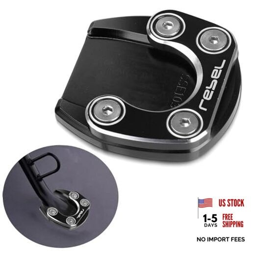 Motorcycle Side Stand Kickstand Enlarge Compatible Side Stand Enlarge-black