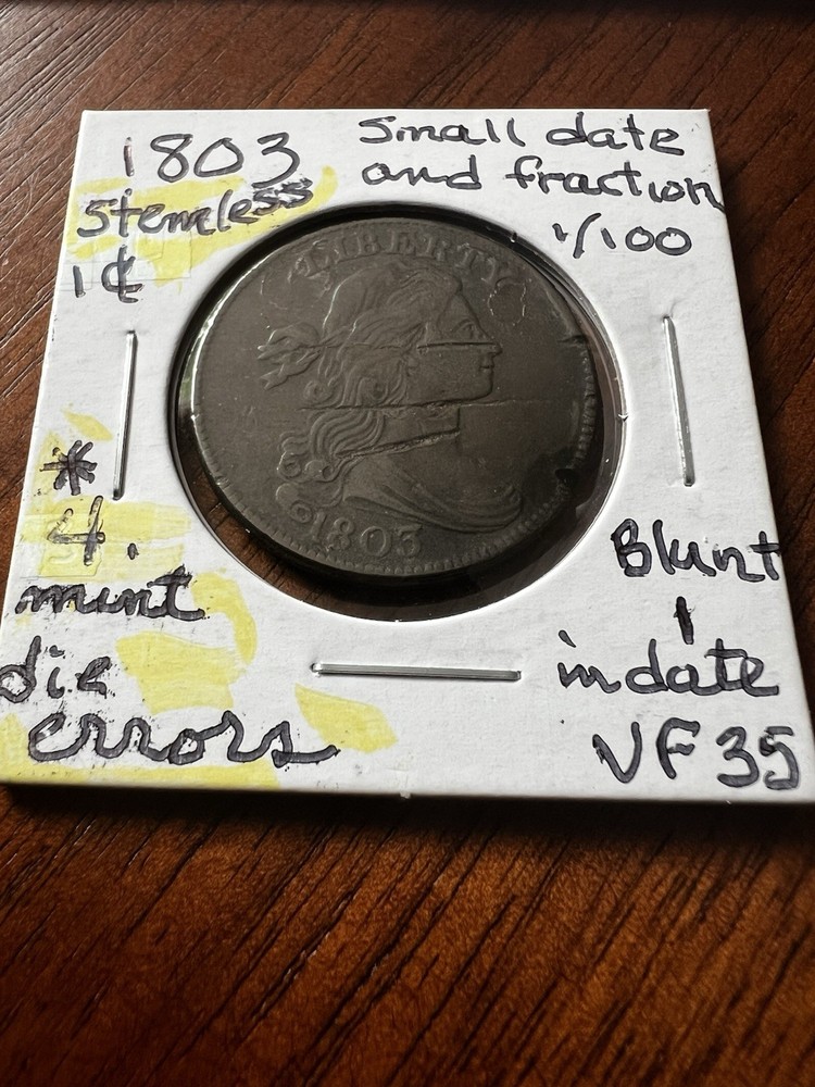 1803 Draped Bust Large Cent - SEVERAL Errors - Read Description