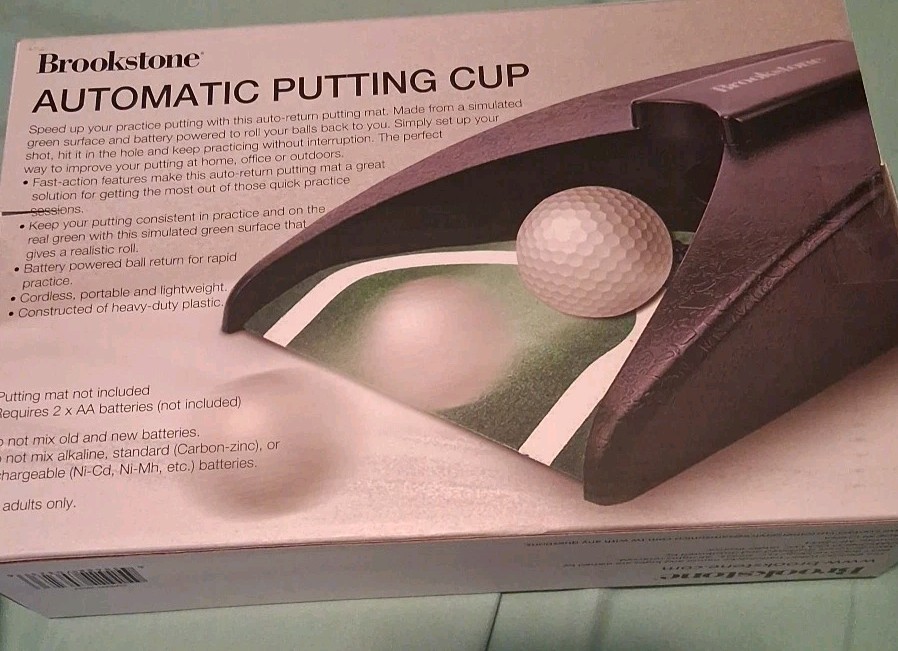 Brookstone Automatic Putting Cup - Brand New Sealed