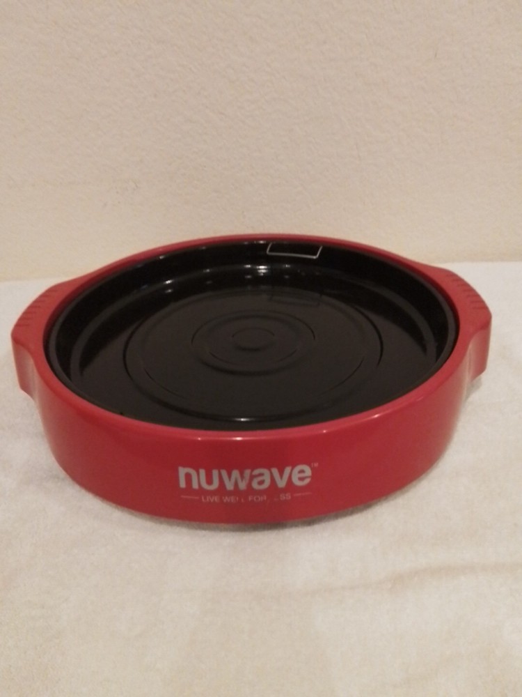 NuWave Infrared Oven Pro Plus 20653 Replacement Part Base Bottom Red + Drip Pan