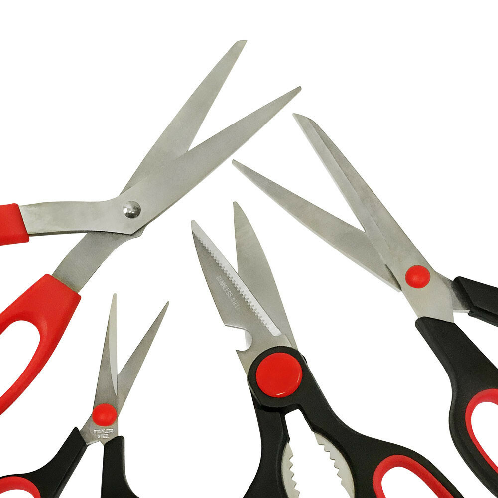 Stainless Steel Heat Treated Assorted Scissors Set 4 Pc
