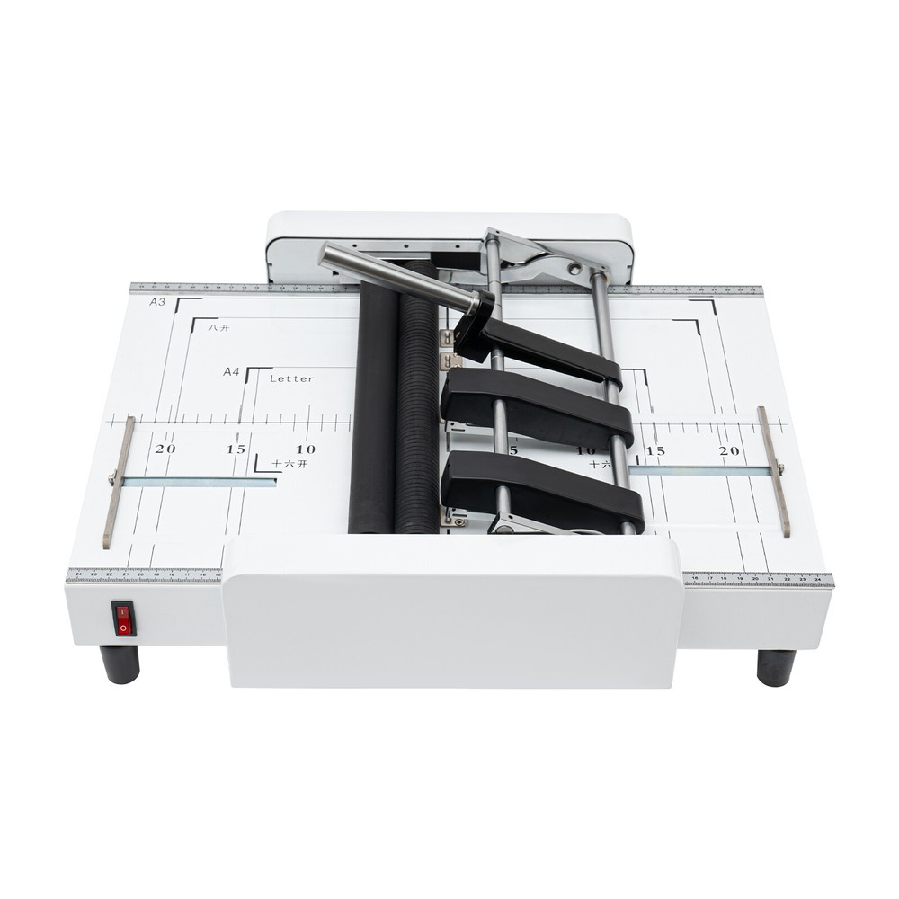 60W A3 Booklet Folding Binding Machine Office Paper Stapling Making Book Stapler