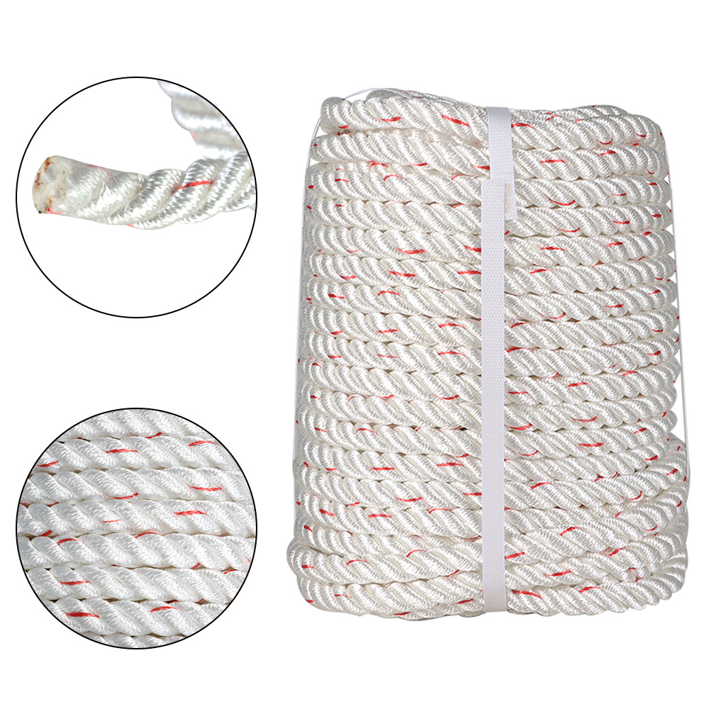 5/8"x150' Arborist Bull Rope Durable Pulling Rigging Rope Nylon Polyester Blend