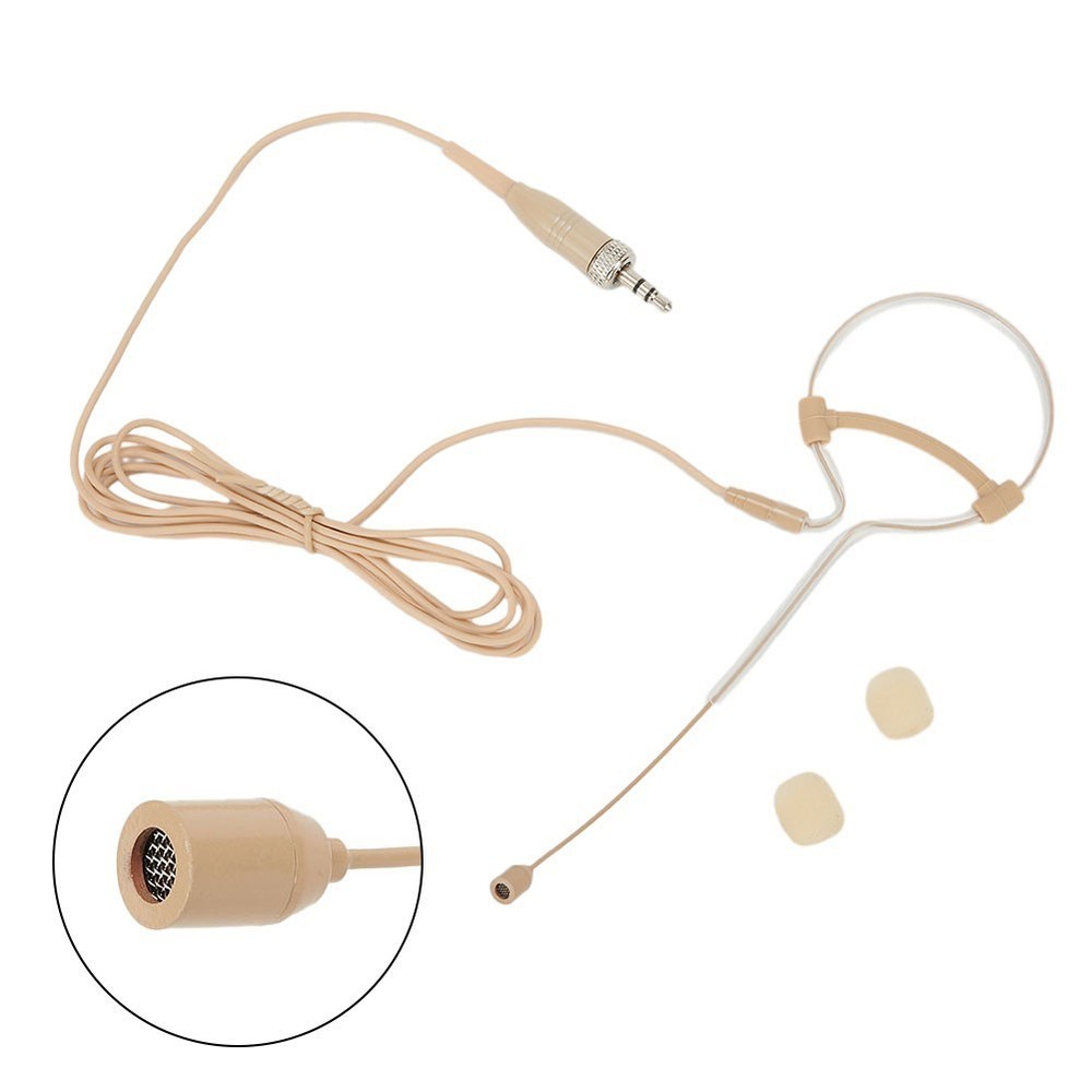 Single Earhook Headset Mic Headworn Microphone For Stage Lecturers Lightweight