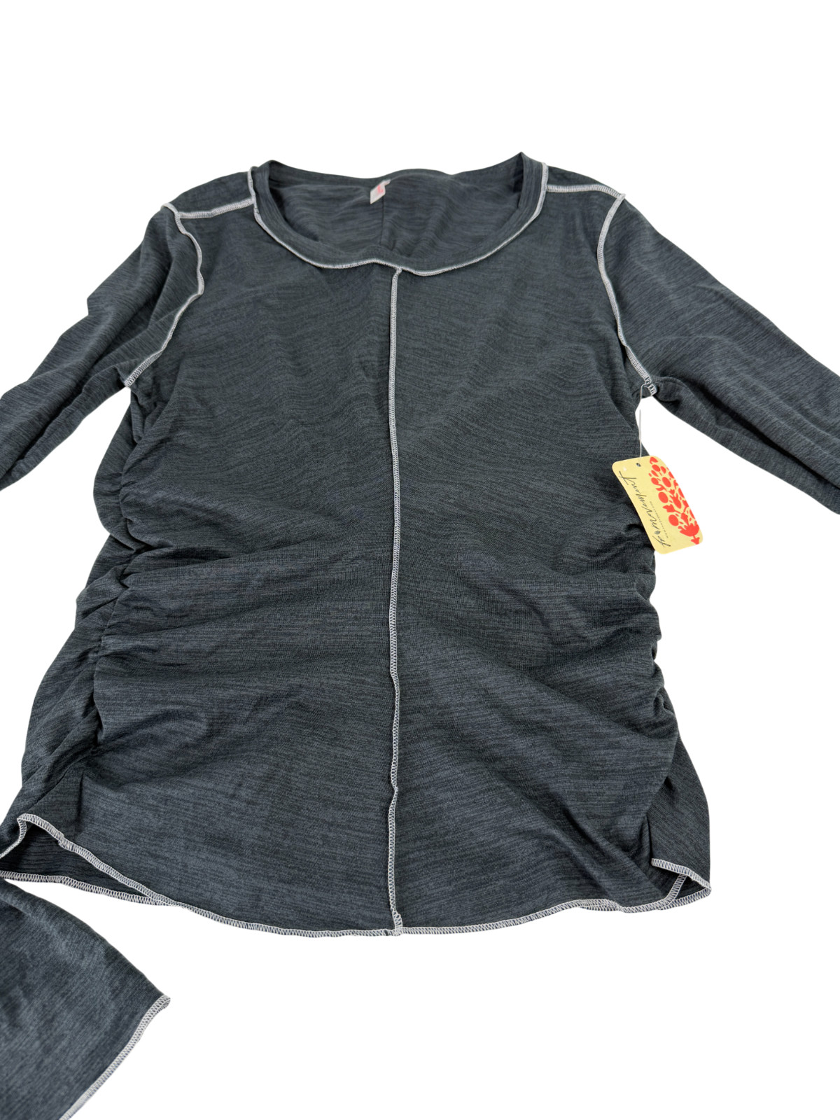 Free People FP Movement Right On Run Long Sleeve Shirt Black Size Small S