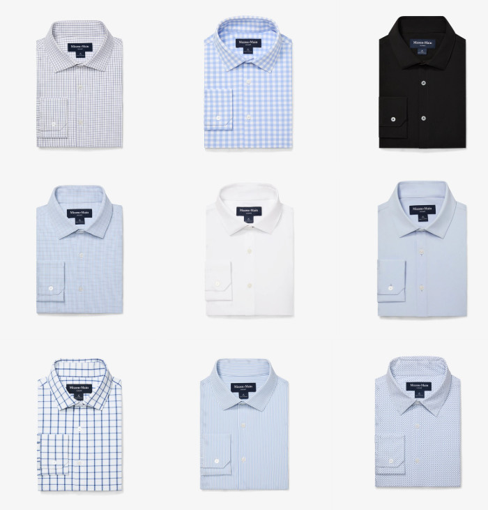 Brand New Mizzen + Main Leeward Dress Shirt Multiple Colors and Sizes In Hand