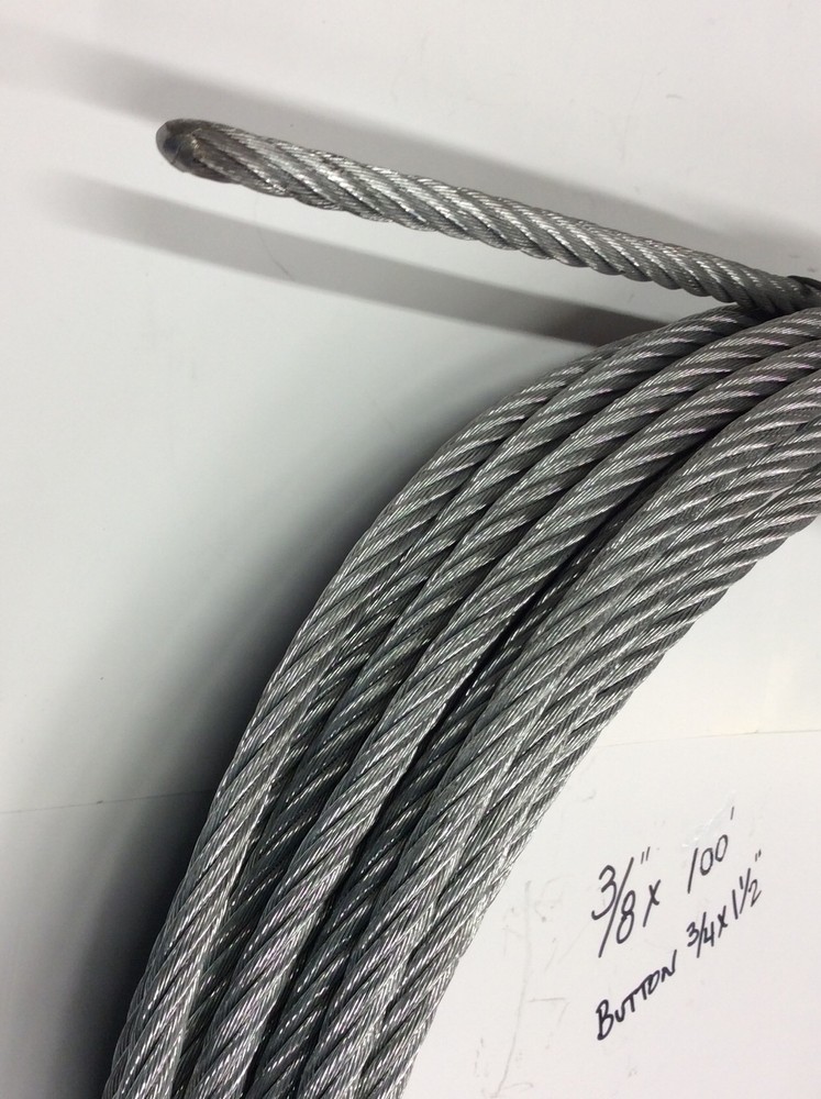 Water Service Line Slitter Puller Trenchless Pipe Replacement Cable 3/8”x100’