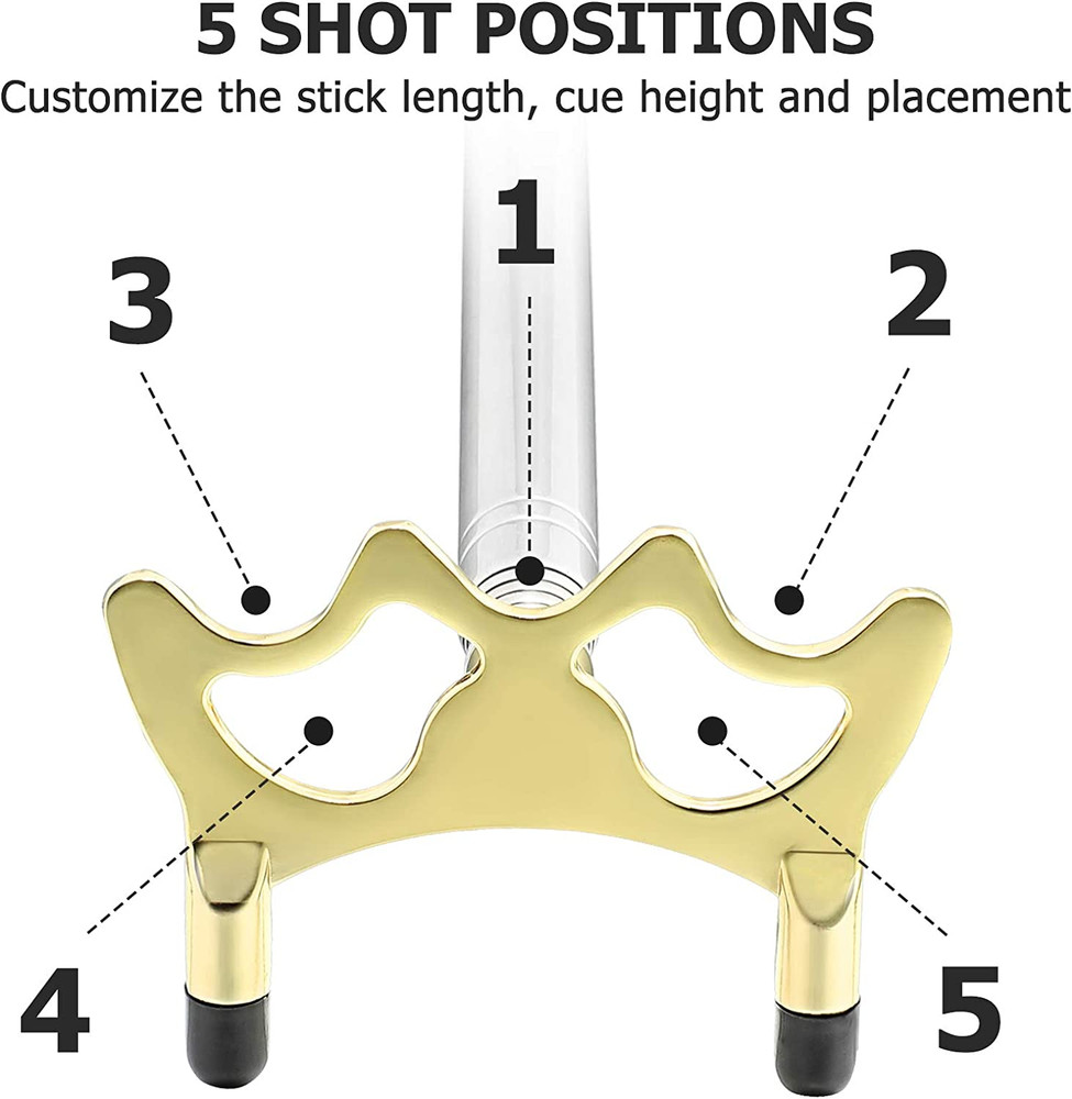 Pool Cue Snooker Stick Pool Table Accessories Retractable Billiards Cue Rest wit