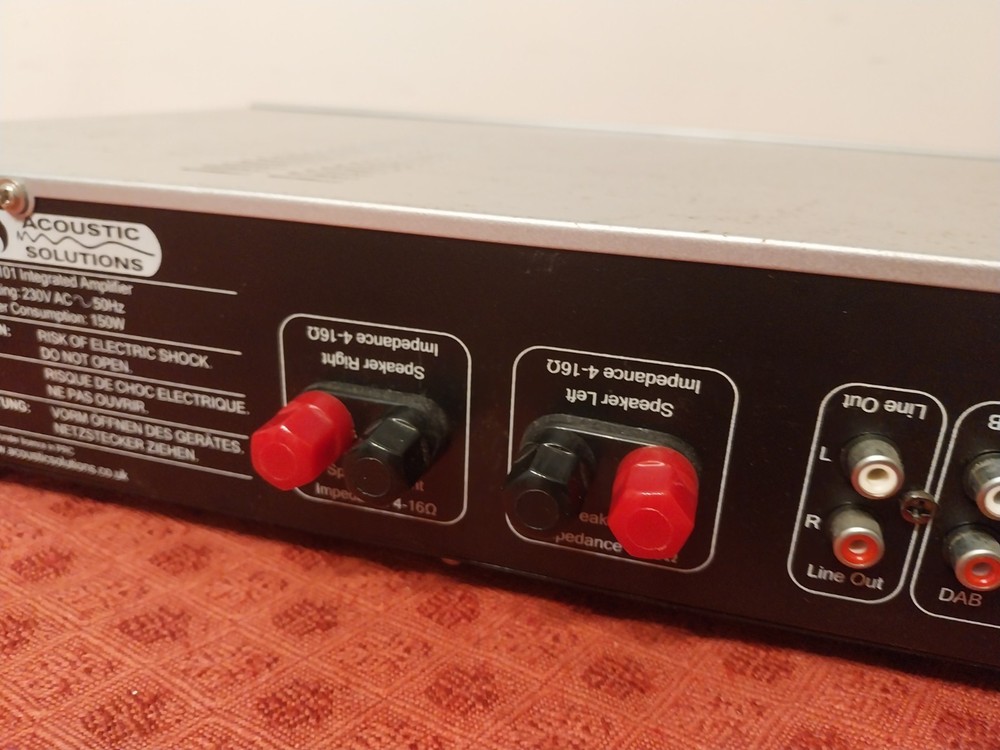 Acoustic Solutions SP101 hifi amplifier separate, working [DG]