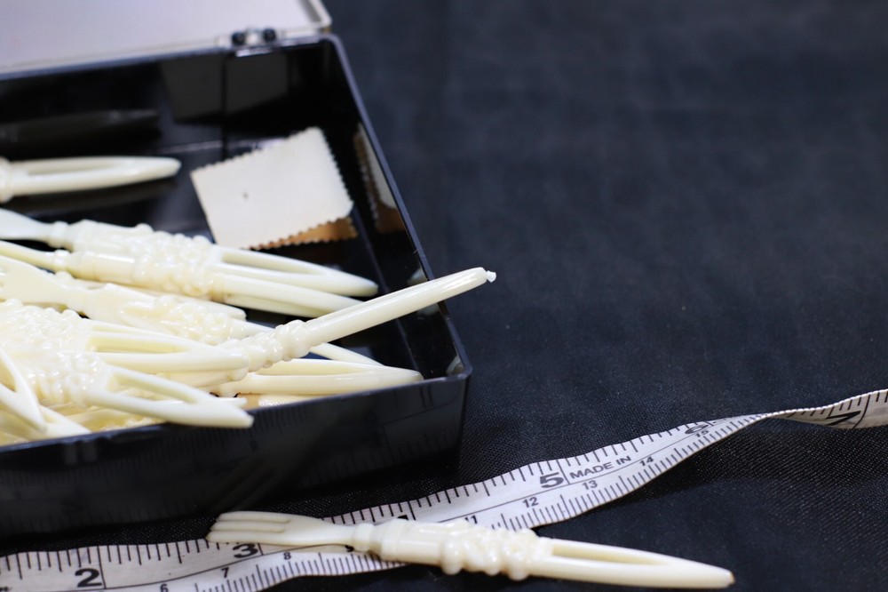 Vintage PLASTIC Party Forks 24 pcs