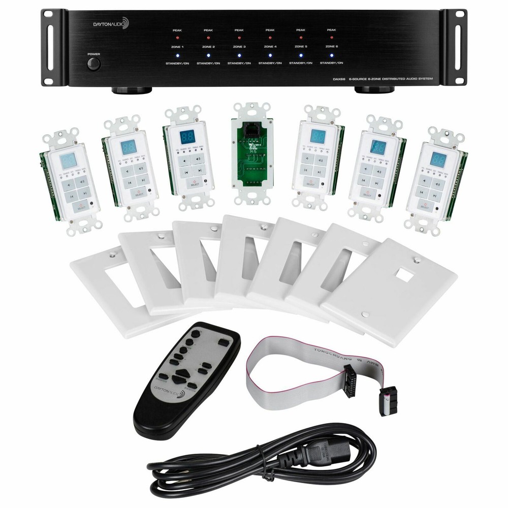 ⭐️Dayton Audio 6-Source 6-Zone Distributed Whole House Audio System 25WPC DAX66⭐