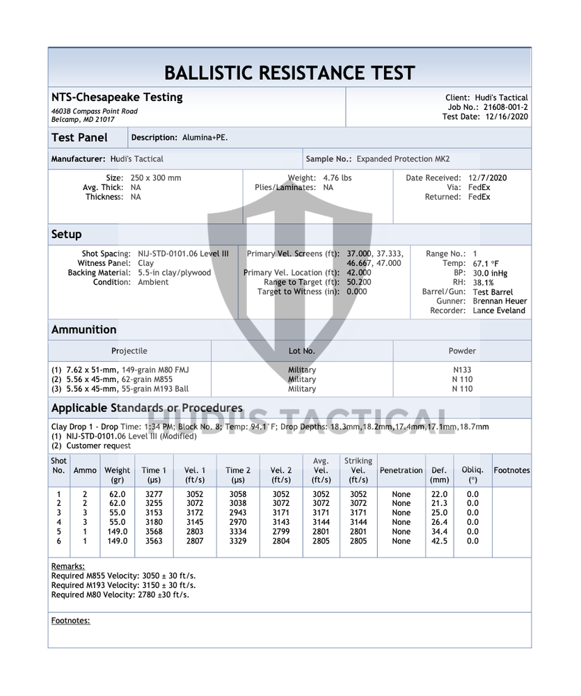 2pcs Level 3+ expanded ceramic ballistic plates w spall liner - test video
