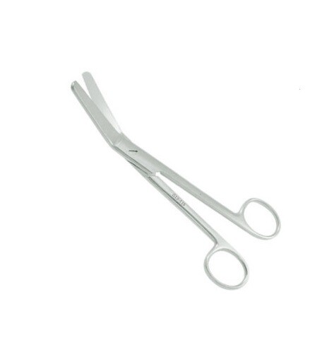 Ferguson Abdominal Scissor, 7", Angled on Flat