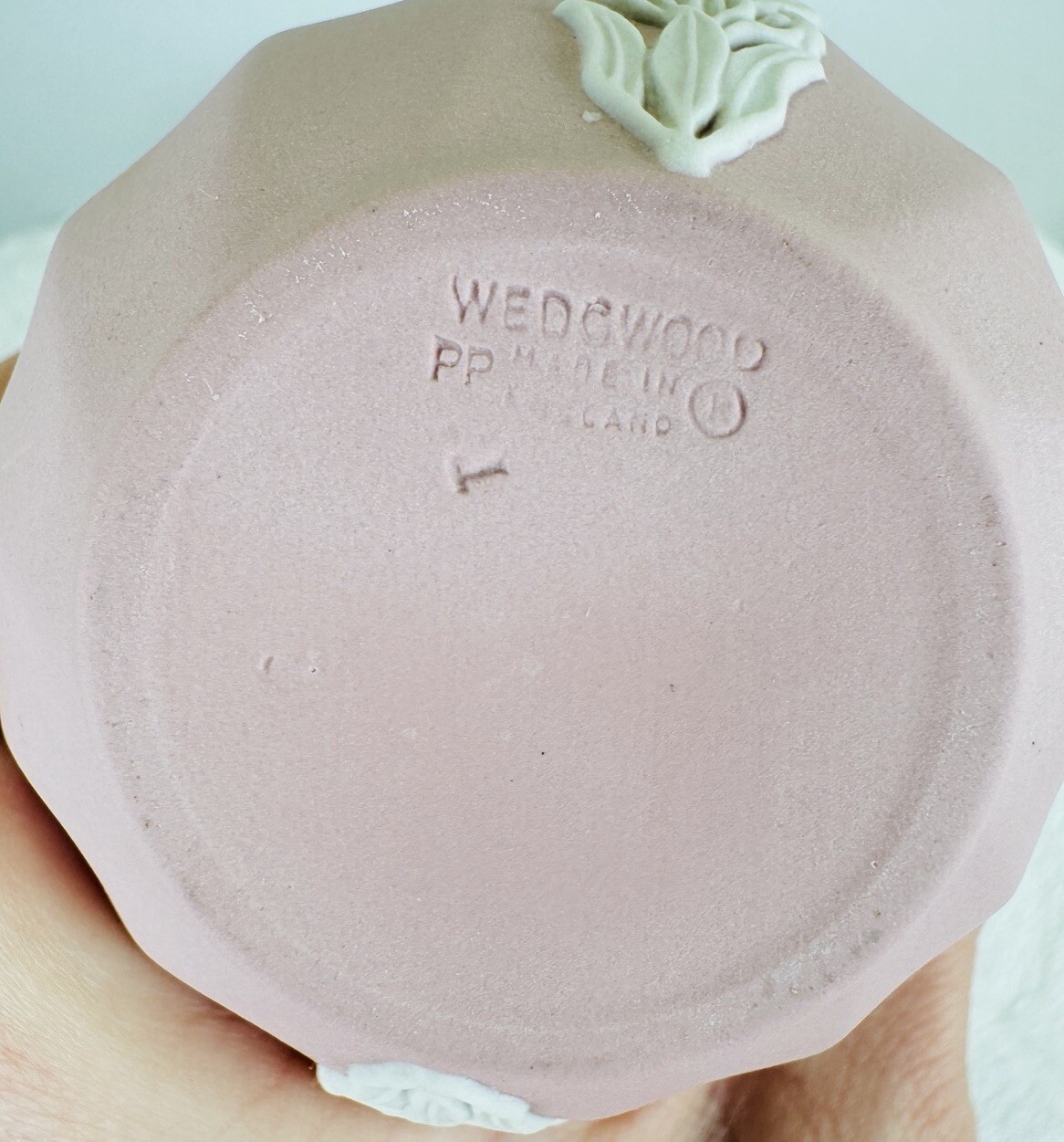 Wedgwood Pink Jasperware Dancing Hours Still Vase Fluted 5.5” Rare Vintage