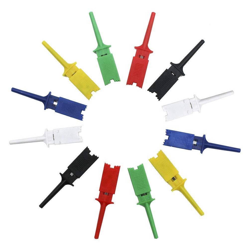 Usb Logic Analyzer Device With 12pcs 6 Colors Test Hook Clip Set Usb Cable 24mhz