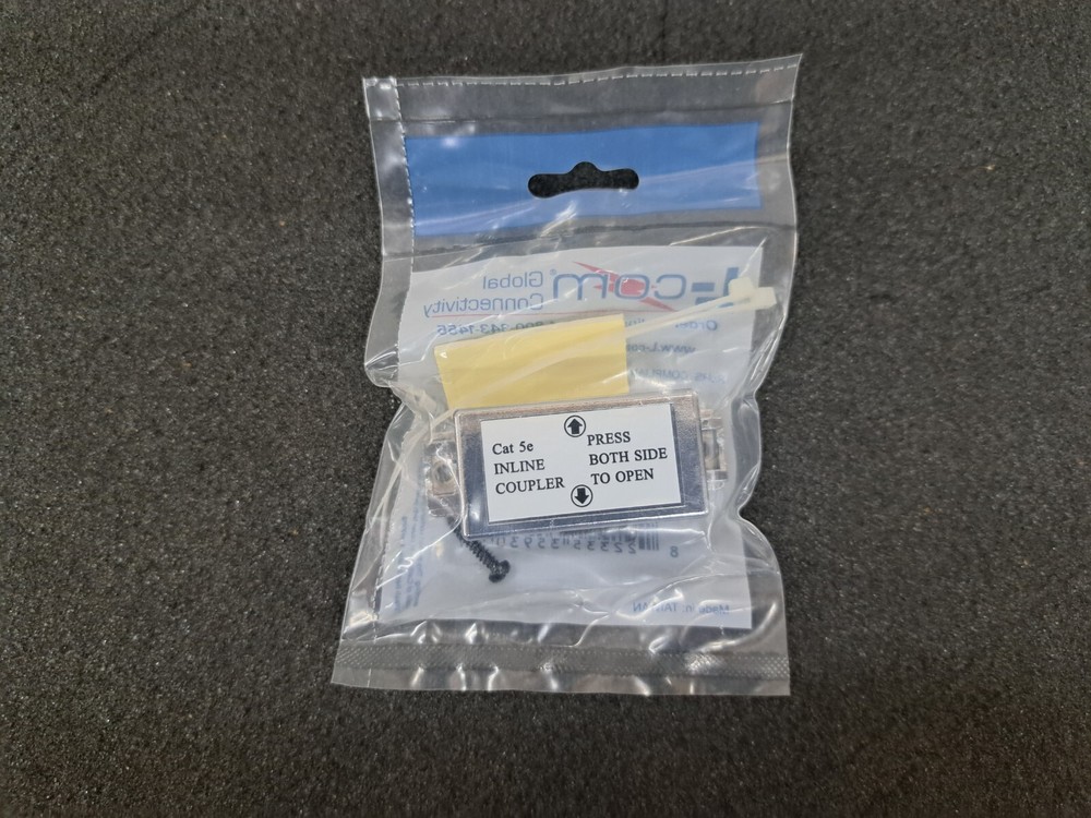 New, L-Com, SMBC110SC5E, Shielded Category 5e Rated Inline Coupler 110 Punch-Dow