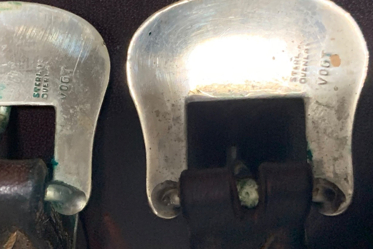 VOGT Sterling Silver Horse Show SLIDING ONE EAR HEADSTALL Leather Western Bridle