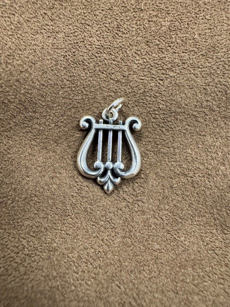 James Avery Retired Lyre Charm *Uncut Loop*