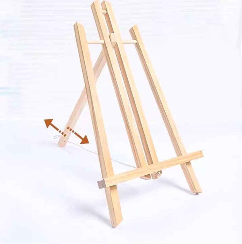 2PCS 17 Inch Desktop Easel, Party Easel, Wooden Easel - Versatile Tabletop Art D