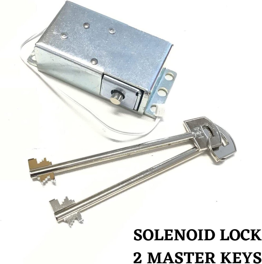 Solenoid Lock With 2 Master Override Keys
