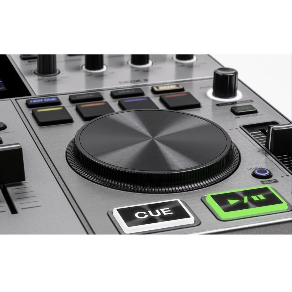 Denon PRIME GO+ Portable Battery Powered Standalone DJ Controller w Silver Case