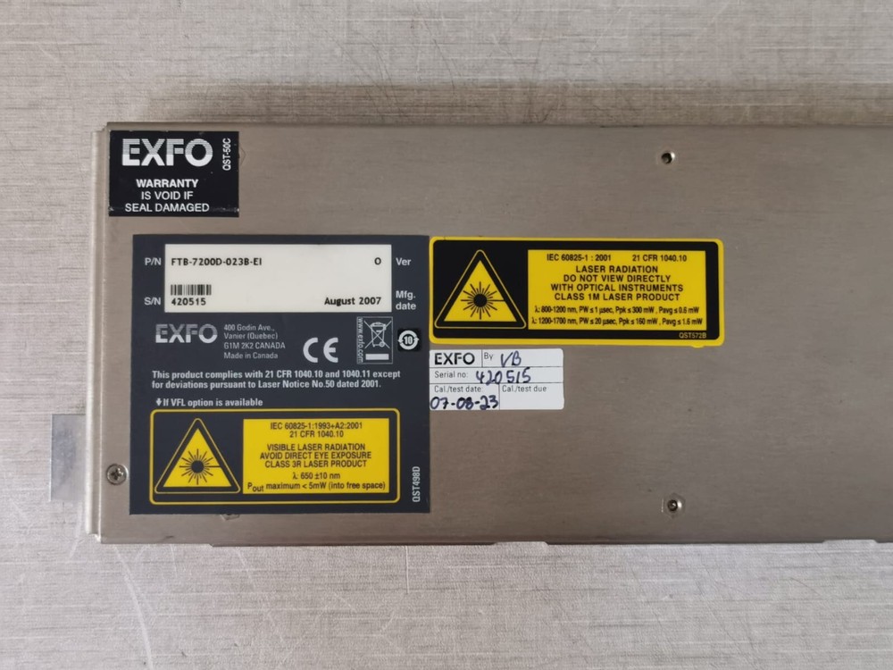 EXFO FTB-7200D/FTB-7200D-023B-E1 SM OTDR Module