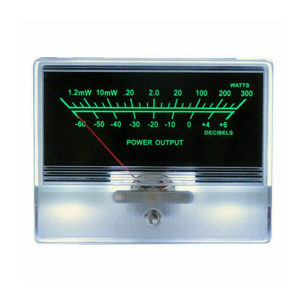 2X TN-90A VU Meter Head DB Level Audio Meter Chassis Power Amplifier W/Backlight