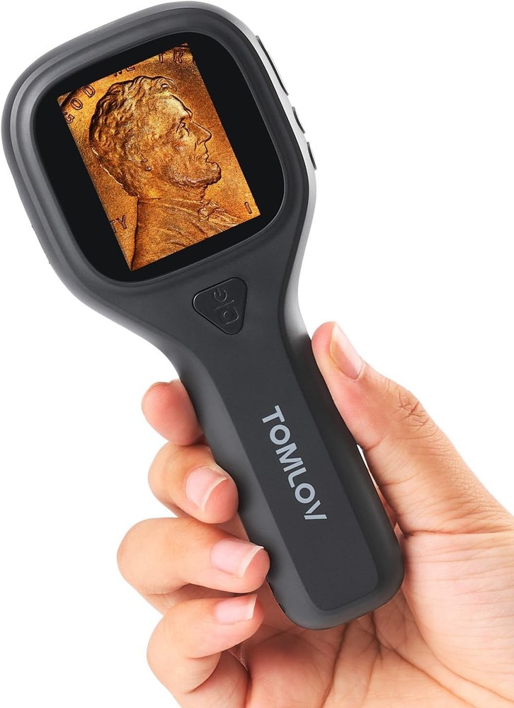 TOMLOV P10 Evo Handheld Digital Microscope 20X Digital Coin Microscope fr Adults