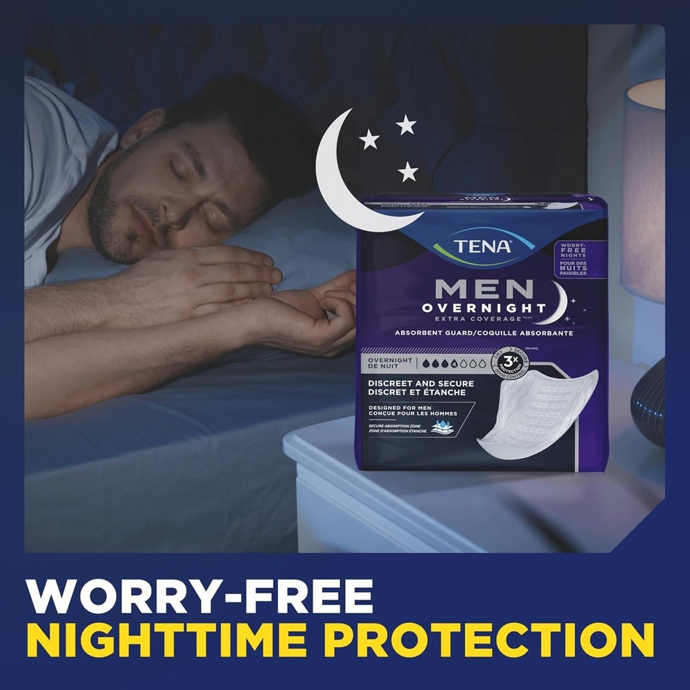TENA Incontinence Guards, Overnight Absorbency & Advanced Odor Protection, 90CT