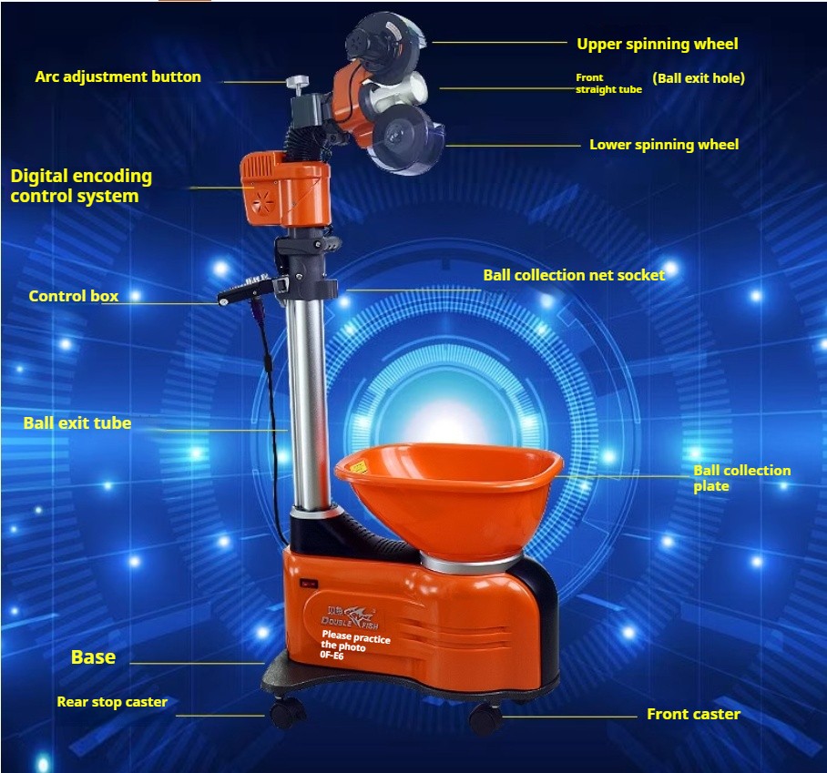E6 Domestic Automatic Ball Machine Automatic Recirculating Table Tennis Robot