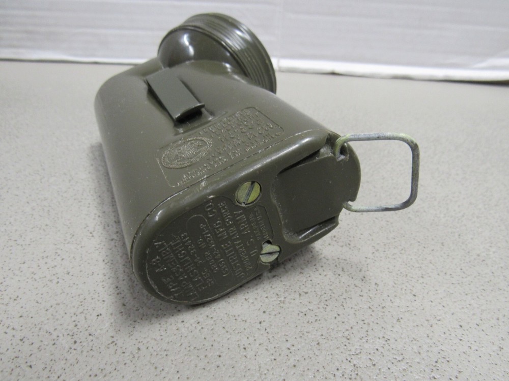 WW2 US Army Air Force Justrite Flashlight Type A-8 USAAF Lamp Assembly WORKS